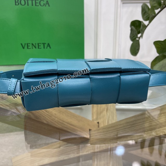 Bottega veneta高端女包 KF0015野鴨綠色 寶緹嘉CAEESTTE腰包 BV經典款手工編織手包腰包胸包斜挎包  gxz1213